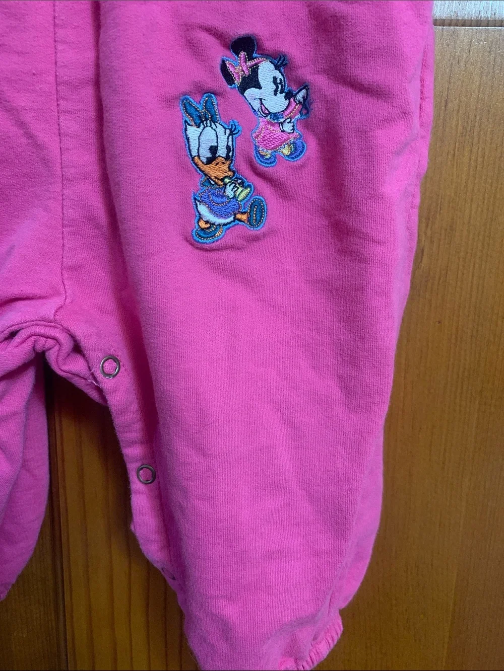 Pink and Gray Baby Mickey & Co. Onesie